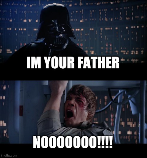 Star Wars No | IM YOUR FATHER; NOOOOOOO!!!! | image tagged in memes,star wars no | made w/ Imgflip meme maker