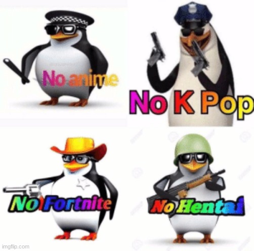 the 4 horsemen of powerful penguin | image tagged in the 4 horsemen of powerful penguin | made w/ Imgflip meme maker