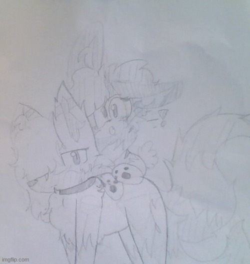 So I drew Lit and poff feral, since Someone wondered what they looked like | made w/ Imgflip meme maker