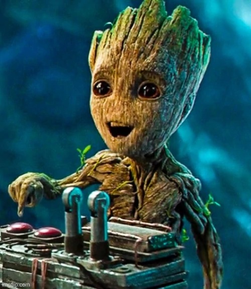 trying to get on the front page with baby Groot #attempt 1 | image tagged in baby groot,cute,memes,funny memes,lol so funny,marvel | made w/ Imgflip meme maker