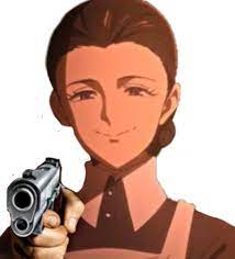 High Quality isabella with a gun Blank Meme Template