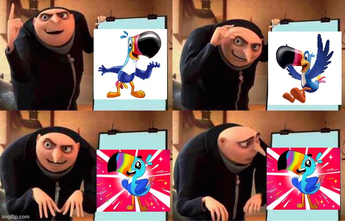 Toucan Sam's redesign is dumb | image tagged in memes,gru's plan | made w/ Imgflip meme maker