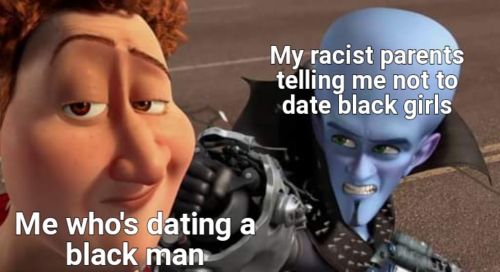 High Quality dating a black man Blank Meme Template