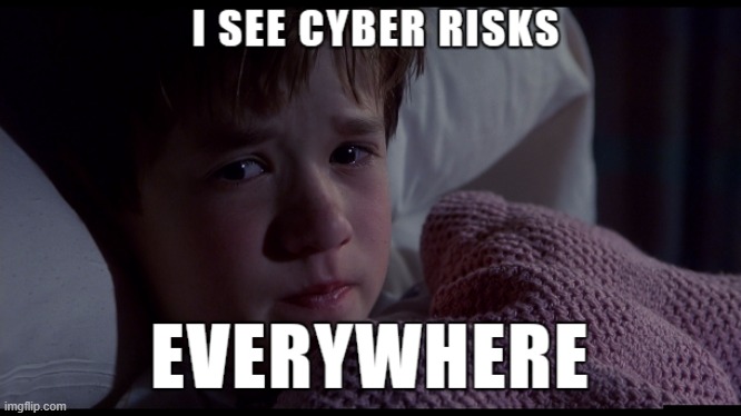I see Cyber Risks | image tagged in security,risk | made w/ Imgflip meme maker