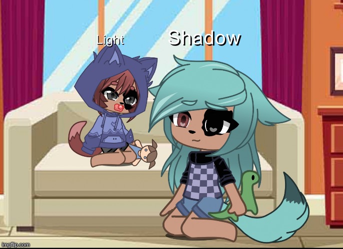 Two of my oc’s, siblings. :D | made w/ Imgflip meme maker