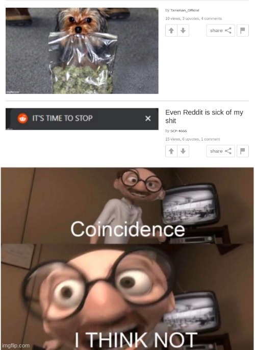 image tagged in coincidence i think not | made w/ Imgflip meme maker