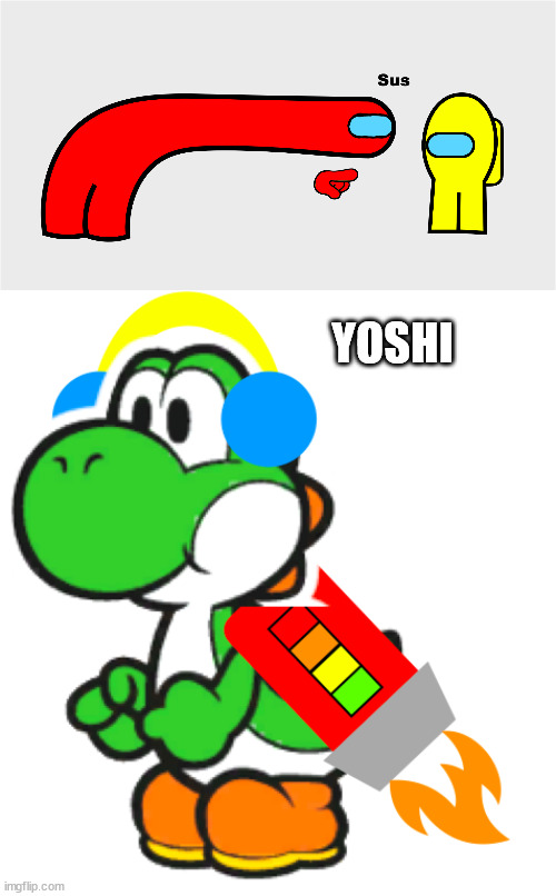 YOSHI | image tagged in among us sus,jet the yoshi | made w/ Imgflip meme maker