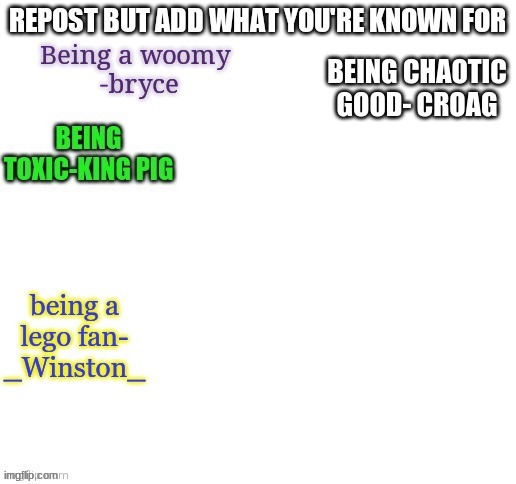 BEING CHAOTIC GOOD- CROAG | made w/ Imgflip meme maker