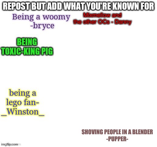 SHOVING PEOPLE IN A BLENDER
-PUPPER- | made w/ Imgflip meme maker