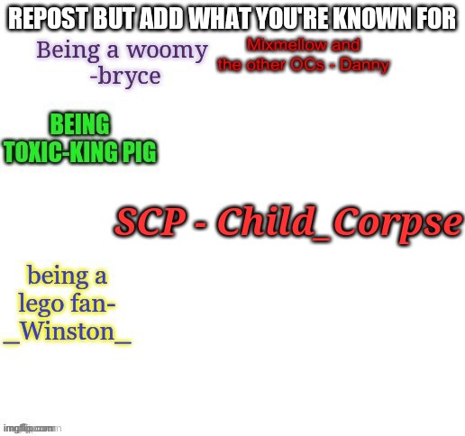 SCP - Child_Corpse | made w/ Imgflip meme maker