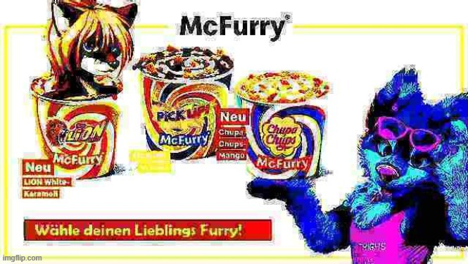 made with fresh furry!, only for 2.99 at your local dairy queen (Mod note: Y E S) | made w/ Imgflip meme maker