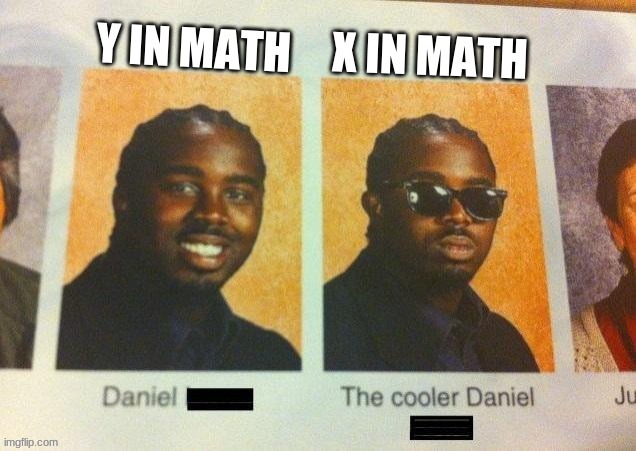 I always use X when doing math, not Y... anyone else? | image tagged in algebra,math | made w/ Imgflip meme maker
