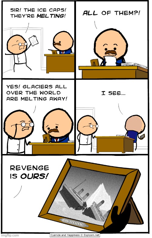 The Cyanide Titanic | image tagged in comics/cartoons,comics,comic,cyanide,cyanide and happiness,titanic | made w/ Imgflip meme maker