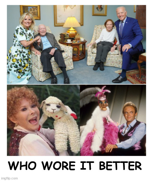 I thought they looked familiar | WHO WORE IT BETTER | image tagged in puppets | made w/ Imgflip meme maker