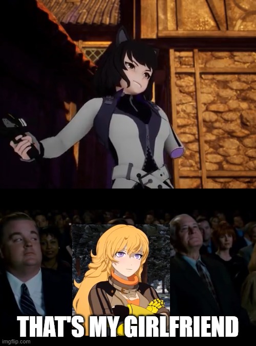 THAT'S MY GIRLFRIEND | image tagged in spiderman,rwby,death battle | made w/ Imgflip meme maker