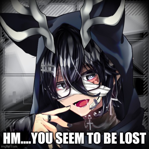 POV: You bump into Shinori and he looks...? | HM....YOU SEEM TO BE LOST | made w/ Imgflip meme maker
