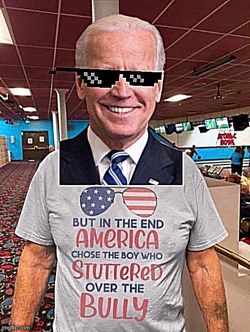 DealWithIt.png | image tagged in biden america chose the boy who stuttered deal with it | made w/ Imgflip meme maker