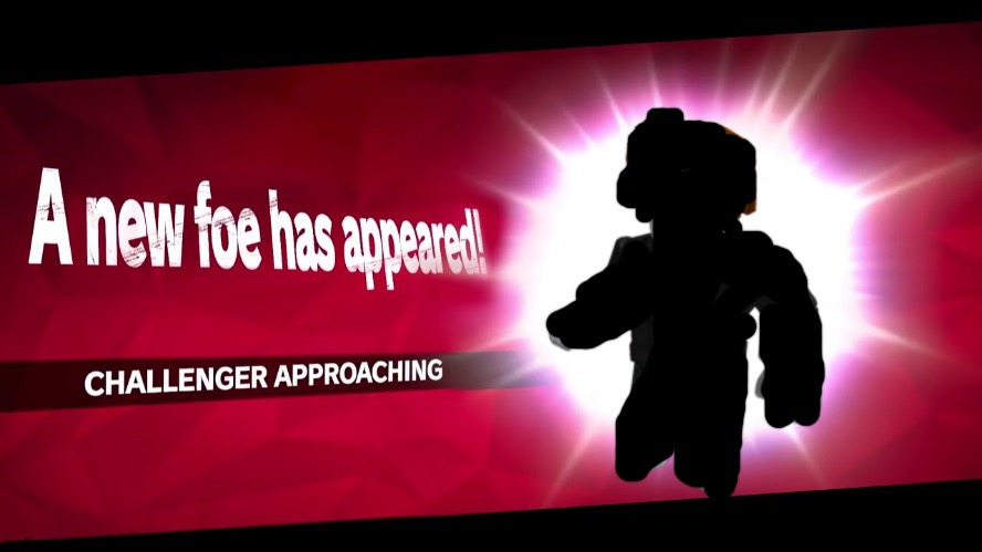 Guess who it is | image tagged in super smash bros challenger approaching | made w/ Imgflip meme maker