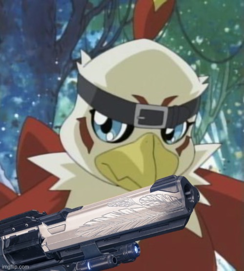Hawkmon holding a Hawkmoon | image tagged in hawkmon holding a hawkmoon | made w/ Imgflip meme maker