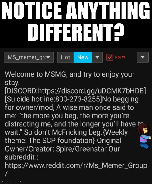 NOTICE ANYTHING DIFFERENT? | made w/ Imgflip meme maker