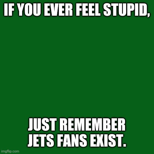 The jets have always sucked. | IF YOU EVER FEEL STUPID, JUST REMEMBER JETS FANS EXIST. | image tagged in memes,the,jets,suck,that is how it,always has been | made w/ Imgflip meme maker