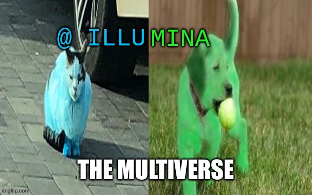 illumina new temp | THE MULTIVERSE | image tagged in illumina new temp | made w/ Imgflip meme maker