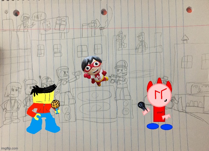 Me vs Danny(Don’t worry about Ryan he’s in timeout) | image tagged in ms night funkin week 7 map | made w/ Imgflip meme maker