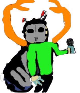 High Quality Carlos with trickys mask (transparent} Blank Meme Template