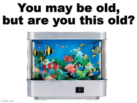 Remember having a night light like this? | You may be old, but are you this old? | image tagged in night light,nostalgia,aquarium,fish,childhood | made w/ Imgflip meme maker