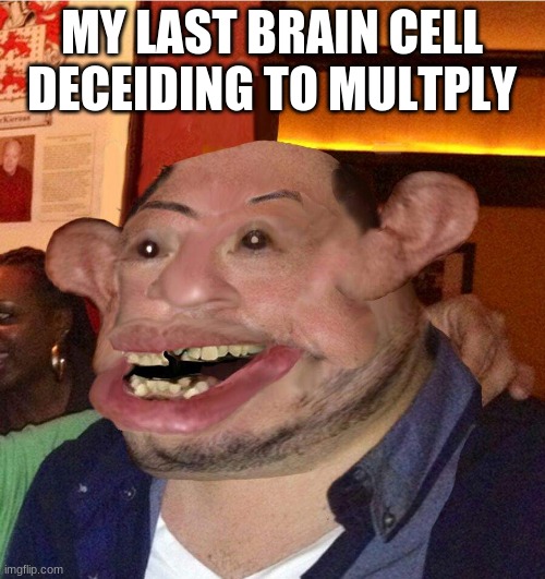 this brain cell is never going to die is it | MY LAST BRAIN CELL DECIDING TO MULTIPLY | image tagged in my last brain cell | made w/ Imgflip meme maker