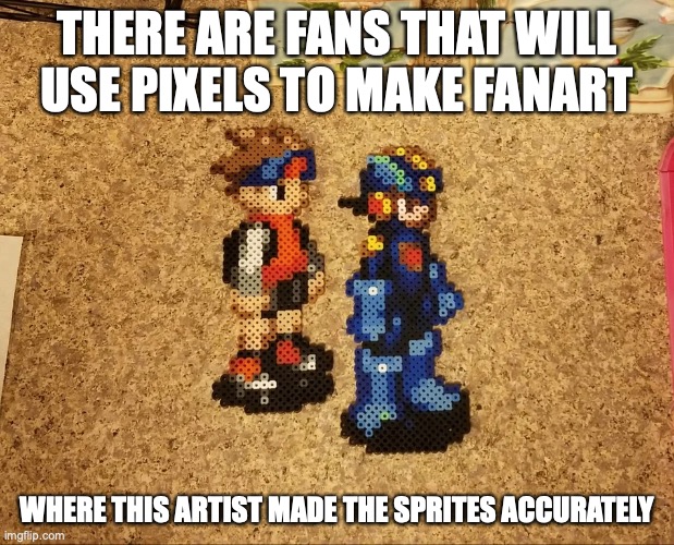 Mega Man Battle Network Sprites in Pixels | THERE ARE FANS THAT WILL USE PIXELS TO MAKE FANART; WHERE THIS ARTIST MADE THE SPRITES ACCURATELY | image tagged in megaman,megaman battle network,memes,lan hikari | made w/ Imgflip meme maker