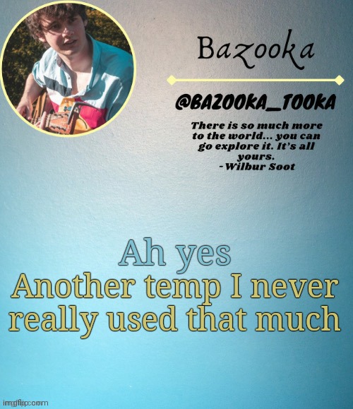 Bazooka's Wilbur soot Template | Ah yes; Another temp I never really used that much | image tagged in bazooka's wilbur soot template | made w/ Imgflip meme maker