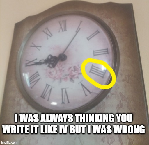 The VI number | I WAS ALWAYS THINKING YOU WRITE IT LIKE IV BUT I WAS WRONG | image tagged in fun,you had one job | made w/ Imgflip meme maker