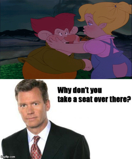 Doing Queen Gnorga's work (and doing us all a favor) | image tagged in chris hansen | made w/ Imgflip meme maker