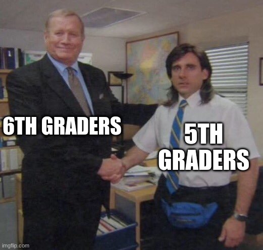 the office congratulations | 6TH GRADERS; 5TH GRADERS | image tagged in the office congratulations | made w/ Imgflip meme maker