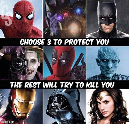 Who do you chose | made w/ Imgflip meme maker