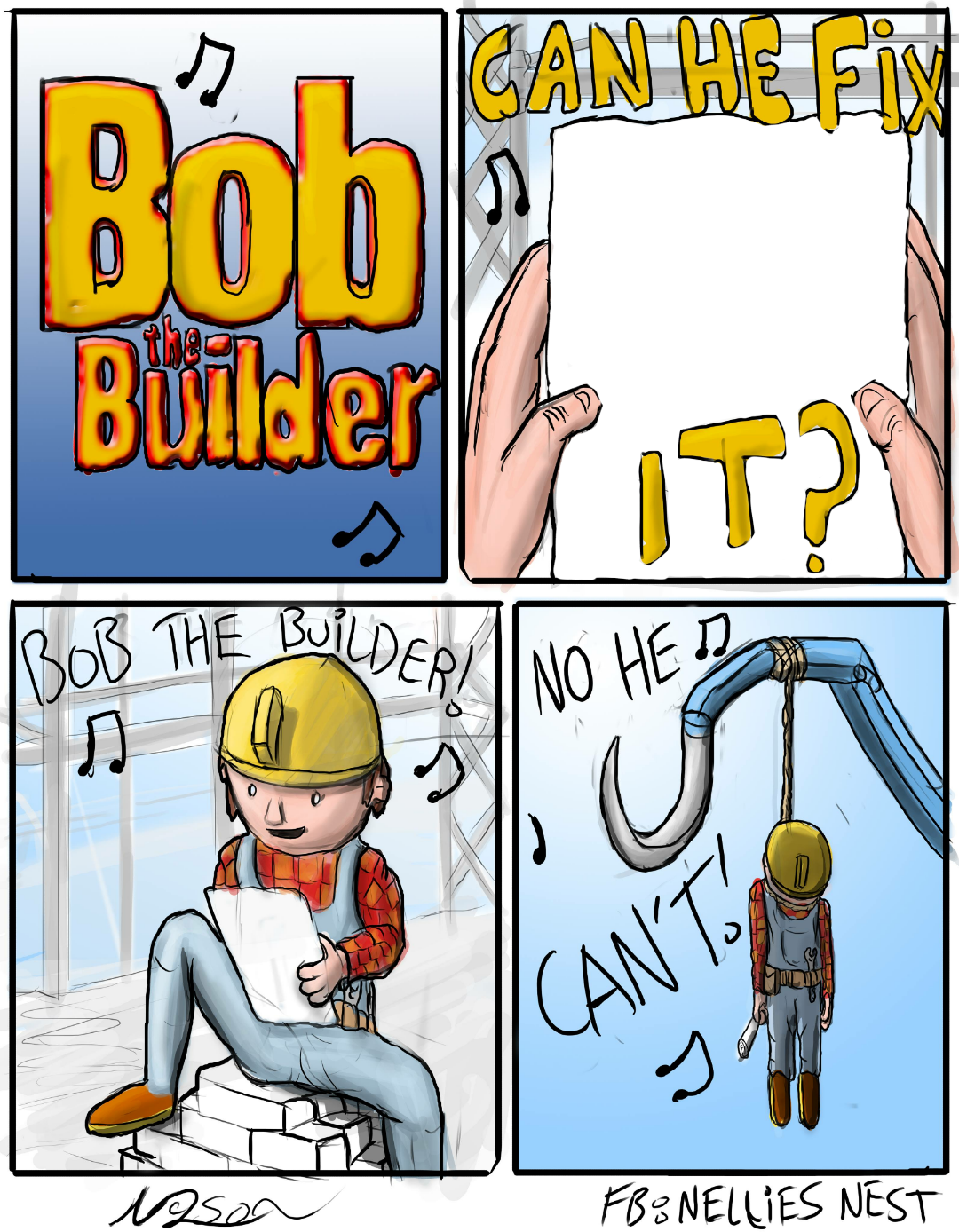 No he can't Blank Meme Template