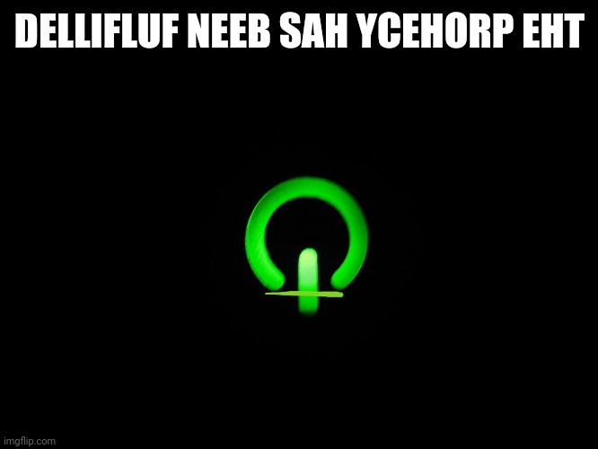 Anti christ | DELLIFLUF NEEB SAH YCEHORP EHT | image tagged in bunny,bugs bunny | made w/ Imgflip meme maker