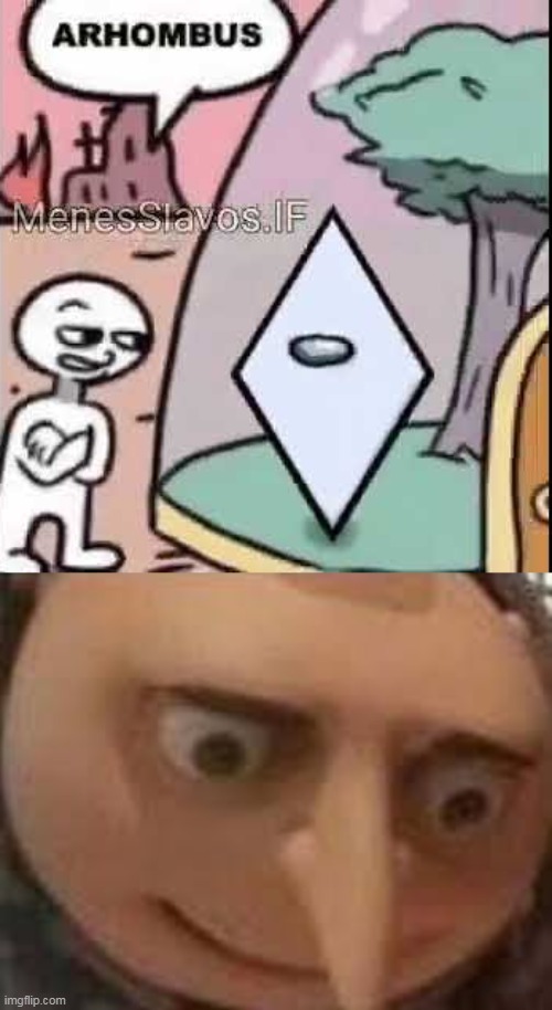 haha funny shape sus | image tagged in gru face | made w/ Imgflip meme maker
