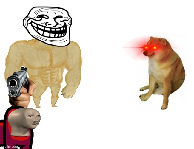 Buff Doge vs. Cheems Meme | image tagged in memes,buff doge vs cheems | made w/ Imgflip meme maker