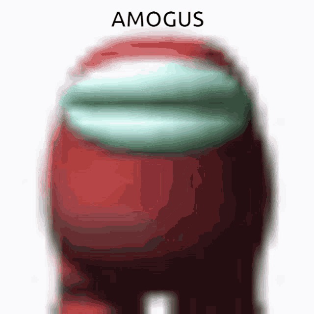 High Quality amogus red Blank Meme Template