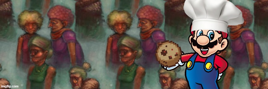 Mario survives the Grandmapocalypse and appeases the Grandmatriarchs.mp3 | image tagged in mario lives,cookie clicker | made w/ Imgflip meme maker