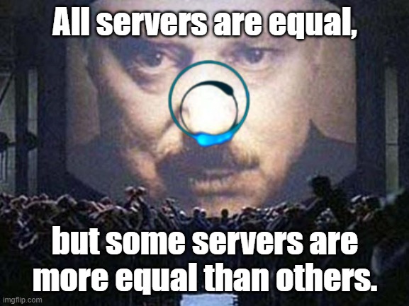 Server lag in Vikings War of Clans (or any other online game tbh) | All servers are equal, but some servers are more equal than others. | image tagged in server lag,vikings | made w/ Imgflip meme maker