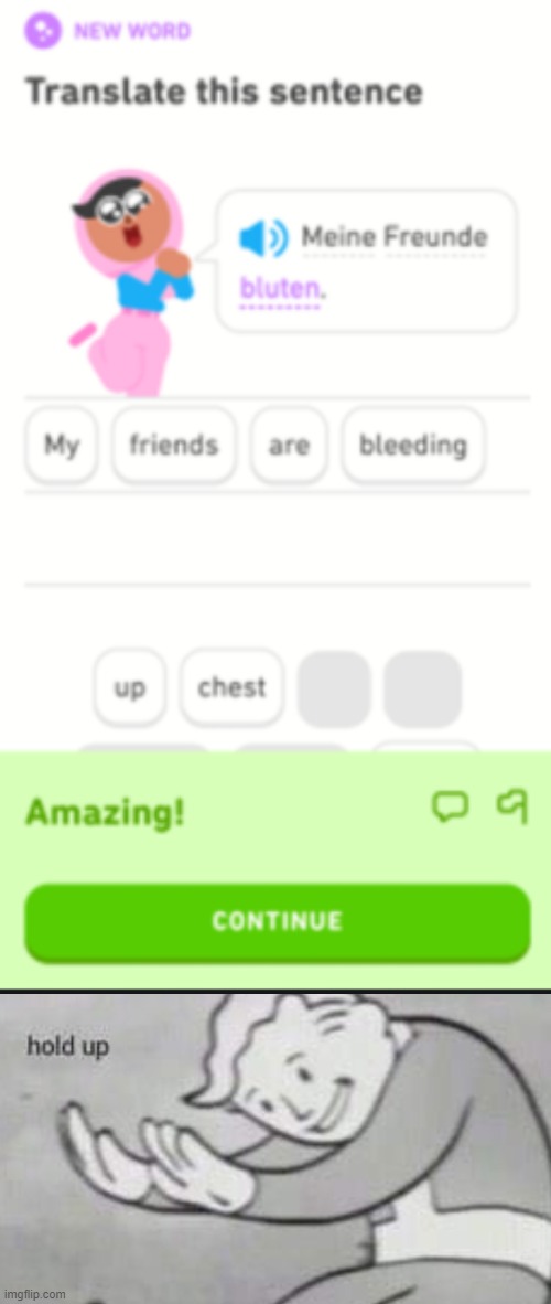 holyshit duolingo i thought you were just a cute freaking owl | image tagged in duolingo | made w/ Imgflip meme maker