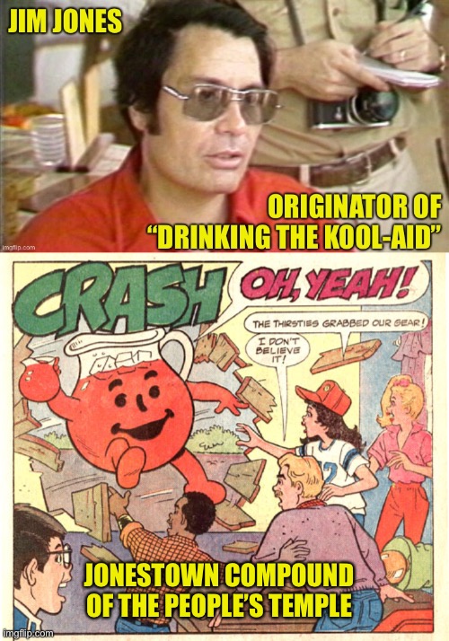 The Hey Kool-Aid! Award Goes To: | JONESTOWN COMPOUND
OF THE PEOPLE’S TEMPLE | image tagged in kool aid,jim jones,jonestown,the peoples temple,mass suicide | made w/ Imgflip meme maker