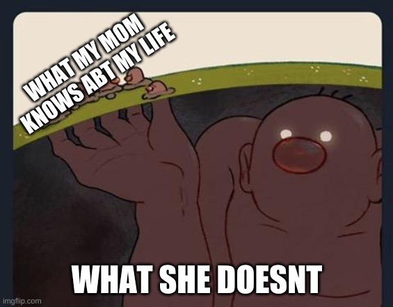 I aint committing details | WHAT MY MOM KNOWS ABT MY LIFE; WHAT SHE DOESNT | image tagged in big diglett underground | made w/ Imgflip meme maker