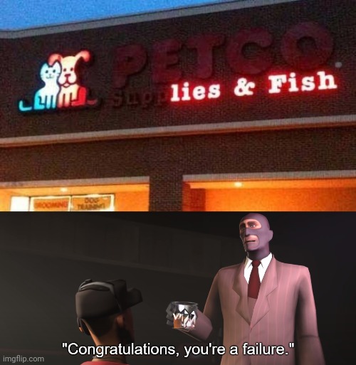 Neon light sign fail: lies and fish | image tagged in congratulations you're a failure,neon lights,you had one job,memes,meme,fails | made w/ Imgflip meme maker