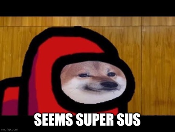 Red sus | SEEMS SUPER SUS | image tagged in red sus | made w/ Imgflip meme maker