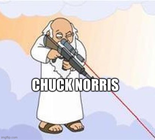 god sniper family guy | CHUCK NORRIS | image tagged in god sniper family guy | made w/ Imgflip meme maker