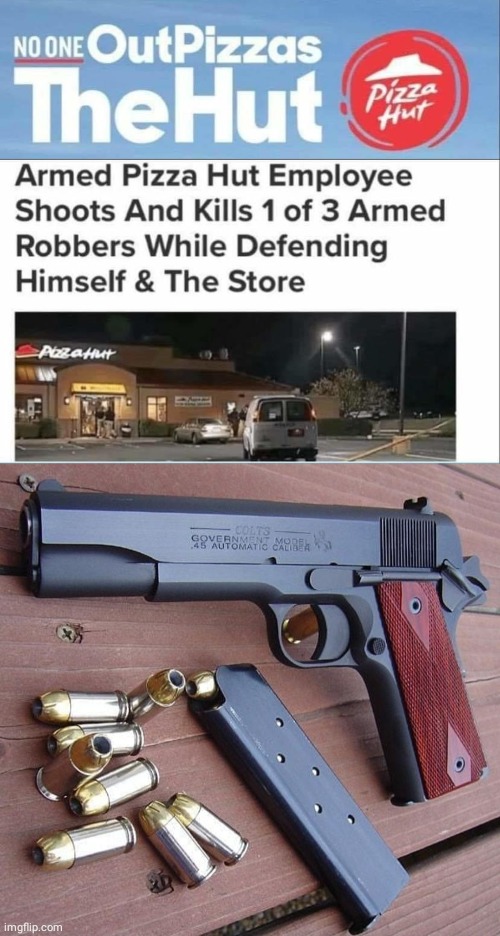 Pizza Hut Pistolero | image tagged in pizza | made w/ Imgflip meme maker